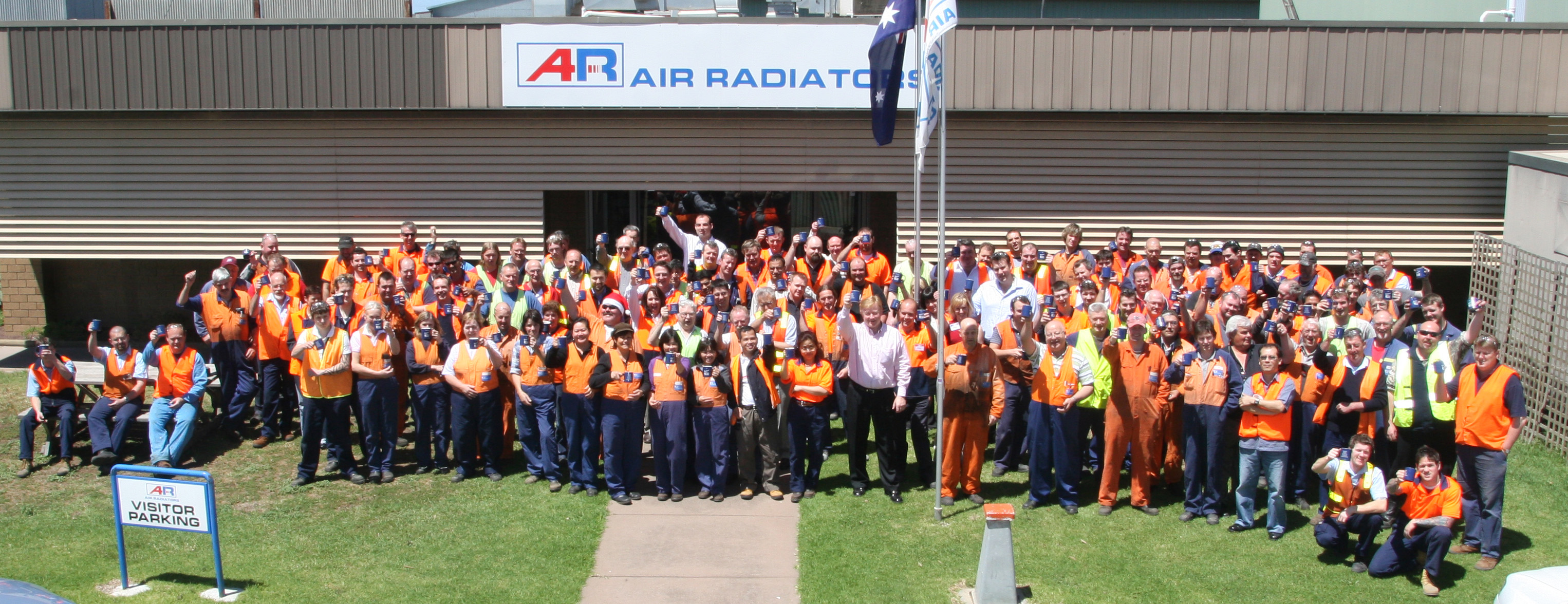 Cheers to Air Radiators Values Air Radiators Group Photograph